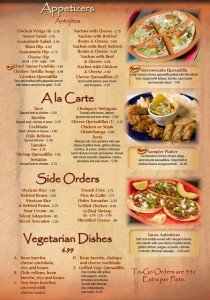 Full Color Menus Printing