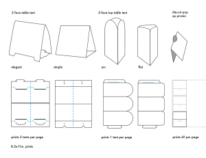 Table Tents Types