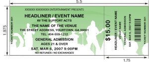Large Tickets Printing
